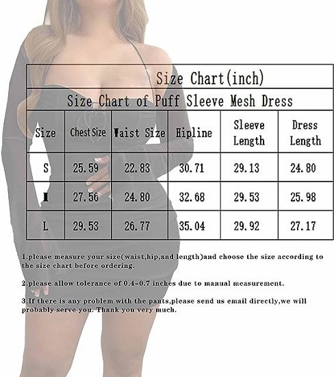 Women's Sexy Slim Dress Puff Sleeve Dress
